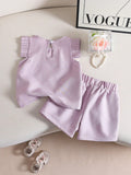 summer new arrival: cross-border e-commerce sweet & fresh girls' camisole and 3d floral casual pants two-piece set