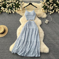 Age-reducing suit women's summer clothing new arrival sling tops shorteasiest for match large swing skirt sweettwo-piece set trendy