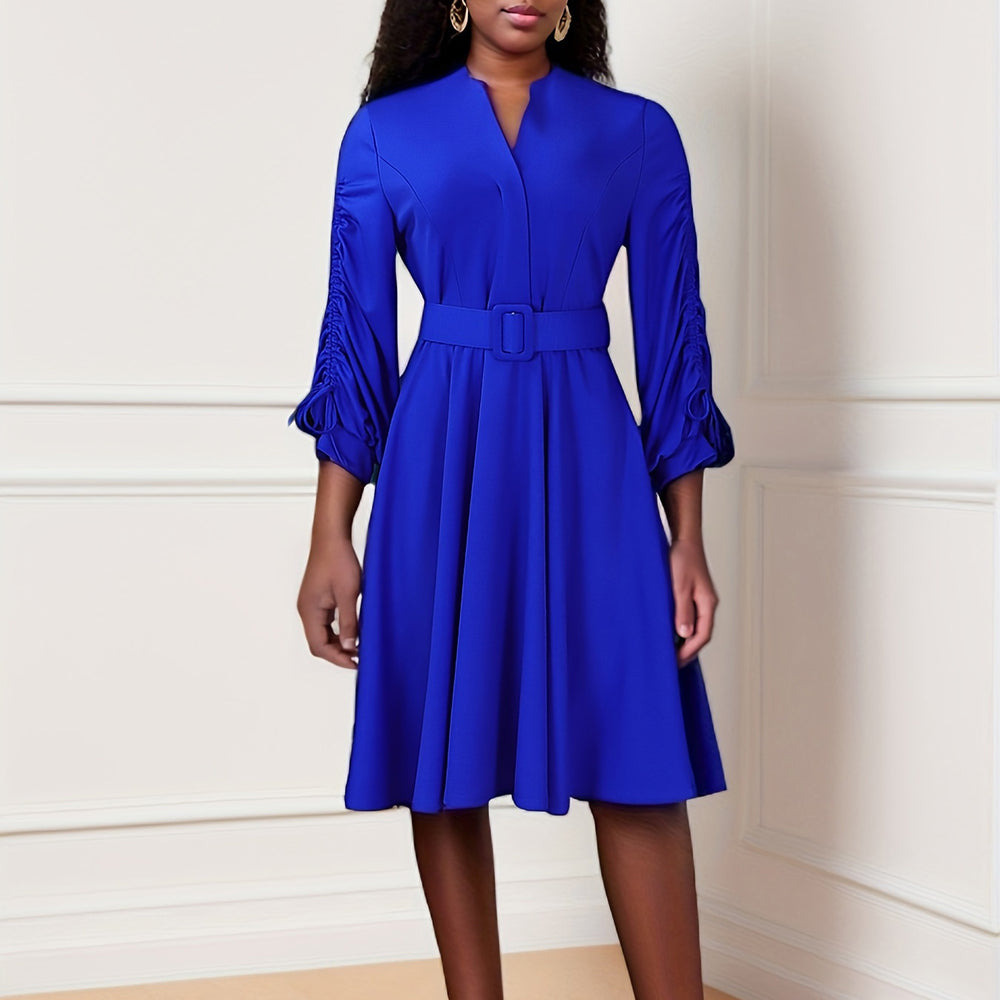D471export women's clothing new arrivalfashionv neck drawstring pleated large skirt eleganteleganceplus size african dress