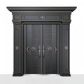 Magnesium alloy villa door, anti-theft door with door head and door pillar, class a sun protection function, abrasion resistant cast aluminum door entrance door