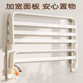 Cream style bathroom towel rack, punch-free bathroom toilet storage rack, bath towel rack, all-in-one clothes storage rack