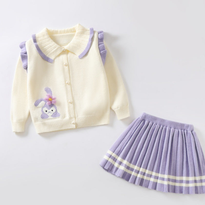 Kids' cardigan sweater set -  autumn new arrivals: cute cartoon designs for girls