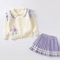 Kids' cardigan sweater set -  autumn new arrivals: cute cartoon designs for girls