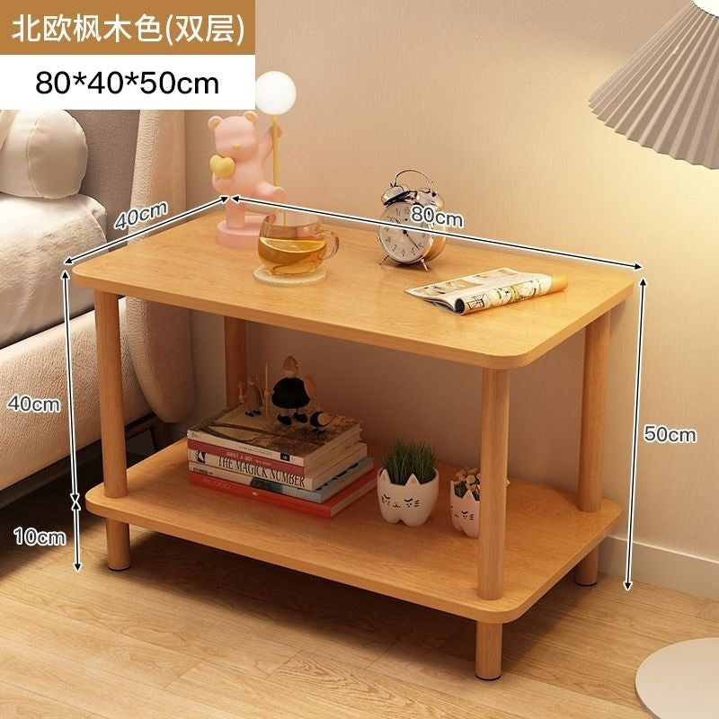 Bedside table bedside small table casual rental house small square table sofa side table bedroom simple for home storage rack
