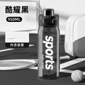 Simple, large-capacity dual-drink straw plastic cup - perfect for sports, fitness, students, outdoor activities, and on-the-go use