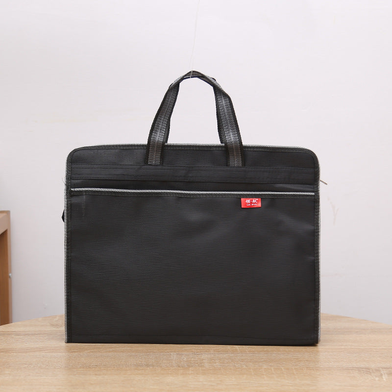 Oxford cloth handheld document bag a4 briefcase pilot handheld briefcase thickened waterproof conference bag information bag