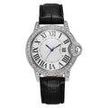 2025 new fashion diamond-studded women's watch with leather strap - quartz wristwatch, direct from manufacturer, ready to ship, dropshipping available