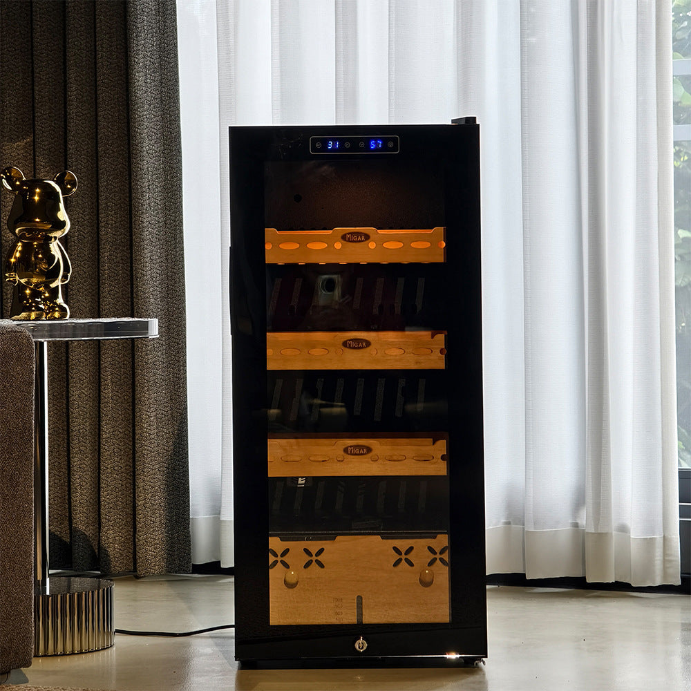 Fesima humidity control compressor cigar cabinet constant temperature and humidity air-cooled frost-free cedar wood large quantity and excellent price