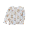 spring/autumn new arrival: pure cotton shirt blouse for girls - peter pan collar, long sleeve, versatile layering top, mori girl style