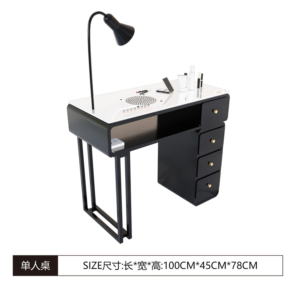 Manufacturer's new arrival: extra-wide 45cm nail salon table and chair set - multifunctional nail technician workstation for women