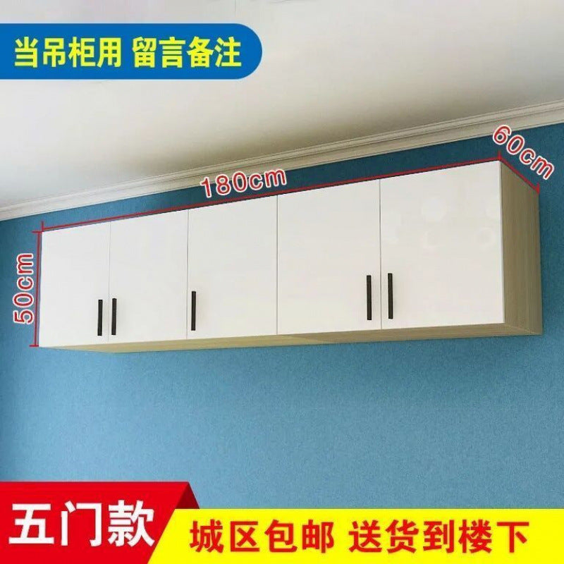 Solid wood large wardrobe heightened hanging cabinet top cabinet top box cabinet can be determined solid wood storage box locker wall wall cabinet bedroom cabinet