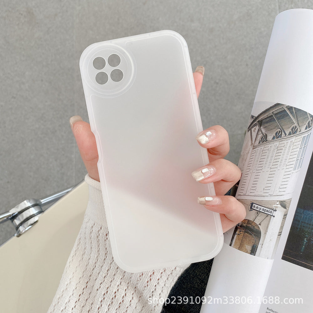 Suitable for huawei pura70pro mobile phone case, little fat girl fine hole frosted nova12 big eyes p60 material case