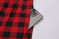 Export cross-border men's lazy style flap pocket pants plaid fashion style home casualpants home casual