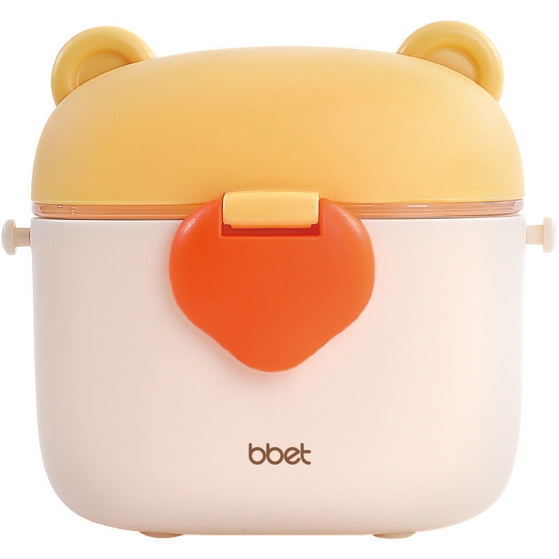Baby outdoor snack box portable outing storage box divider layer milk powder box baby food supplement storage box rice cereal