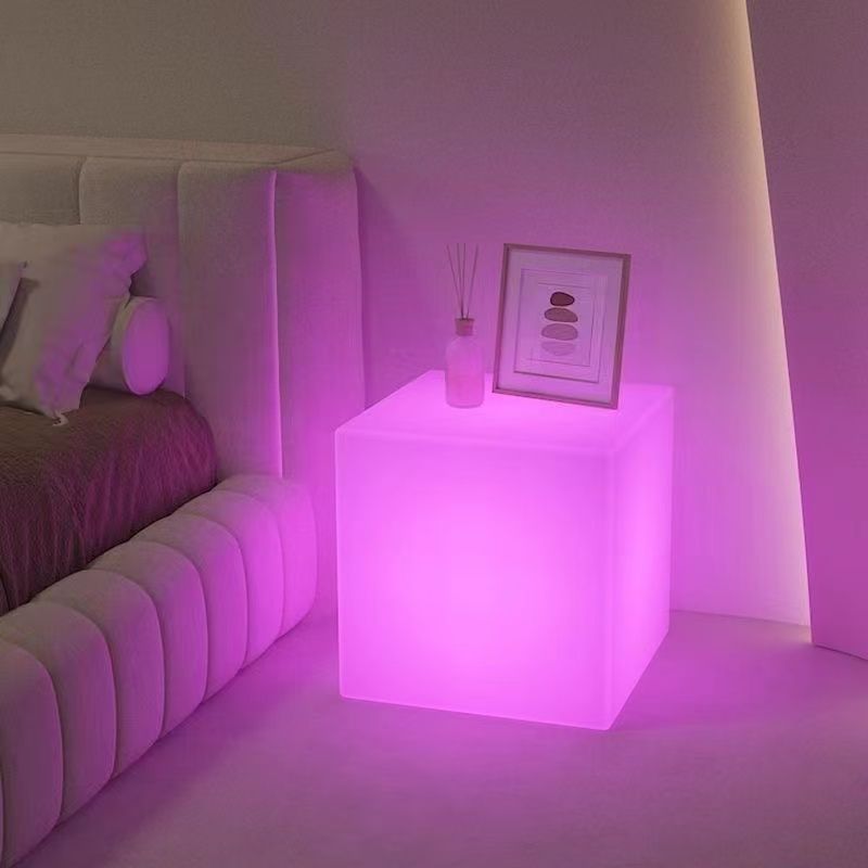 Floor lamp living room bedroom atmosphere lamp ins style high-end bedside lamp sofa corner small coffee table led cube