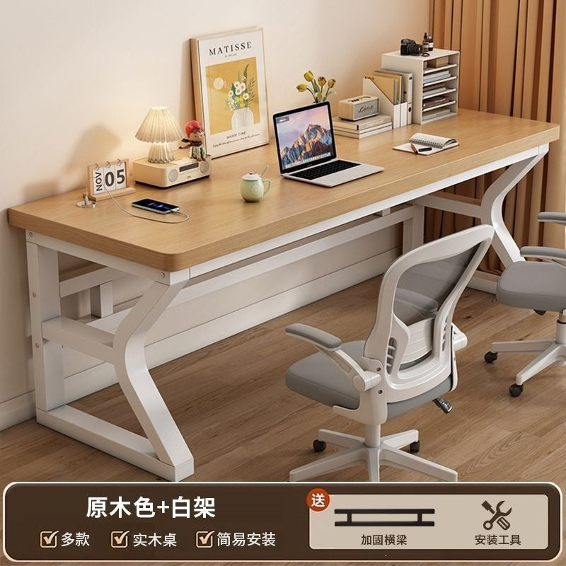 Desk, office desk, double computer desk, minimalist home student computer desk, small apartment bedroom gaming desk, long table