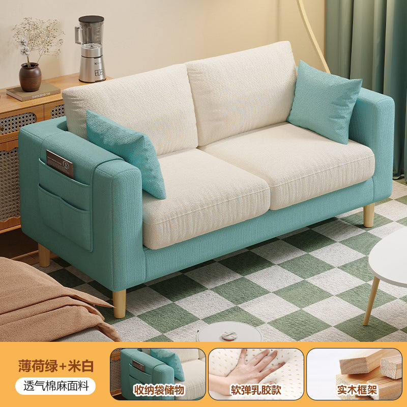 new arrival fabric sofa living room single tofu block casual modern rental room double small apartment sofa chair