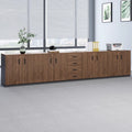 Office file cabinet wooden low cabinet floor cabinet storage cabinet partition cabinet with lock information cabinet printer storage cabinet