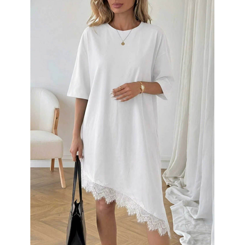 Shipped: new summer collection for independent e-commerce stores - cross-border european & american women's fashion - sexy lace trim dress
