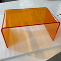 Accessible luxury acrylic side table sofa small side table casual living room popular bay window coffee table scandinavian bedroom transparent corner table