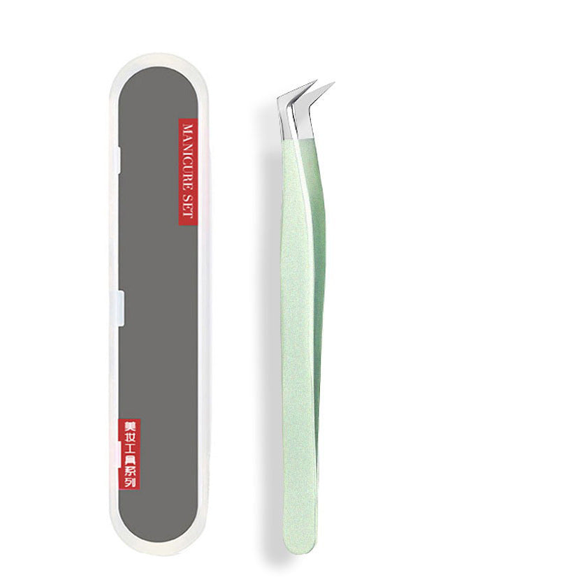 Glitter type grafted eyelash tweezers eyelash curler false eyelash tweezers eyelash tweezers poppy high precision factory wholesale