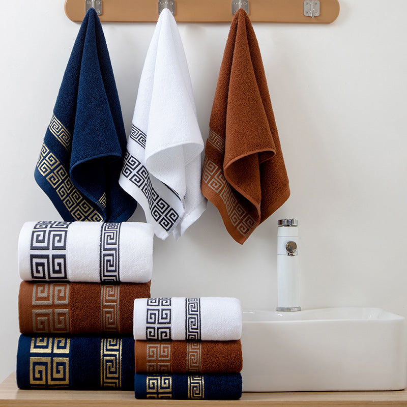 Pure cotton towel bath towel for home towel large soft absorbent adult cotton face towel for women and men bath