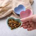 Love dish, seasoning dish, soy sauce dish, japanese small dish, vinegar dish, dipping dish, snack dish, plastic dish, wheat straw dish