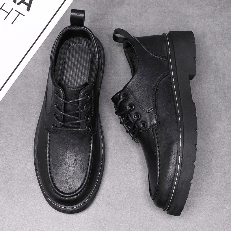 Spring british style business work shoes sneakers men's office leather shoes casual new versatile men's shoes
