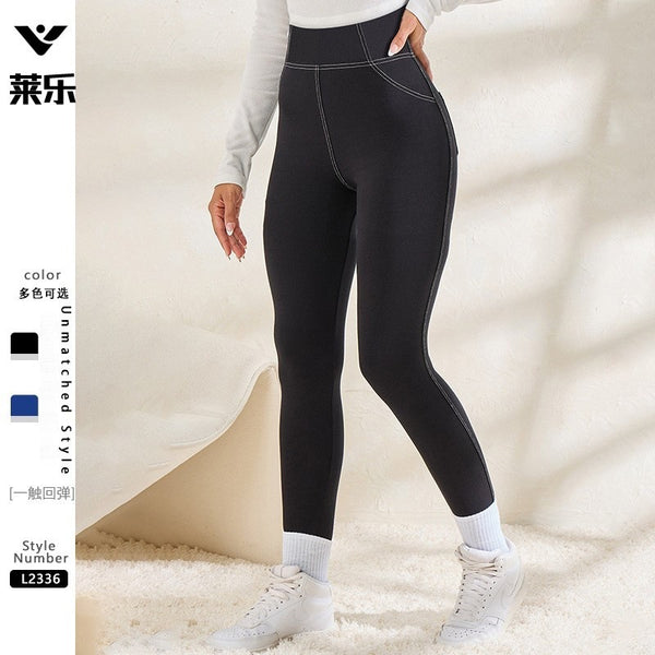 imitation jeans hip lift quick-drying yoga pants nude peach hip running sports leggings high elastic and comfortable