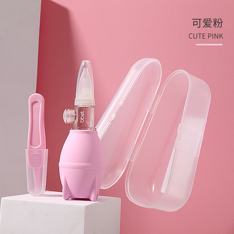 Bao hui baby nasal aspirator - gentle nose cleaner for newborns and infants - relieves nasal congestion and removes booger