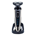 Floating three-blade electric shaver, full body washable men's razor, multi-functional beard razor, washable razor