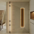 Entrance aisle corridor aisle overhead speaker floor lamp house living room background wall long pole hourglass floor lamp