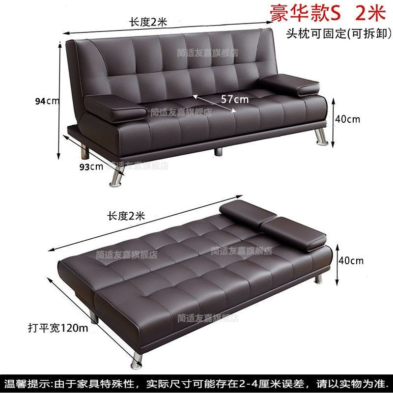 Lazy person's convertible sofa bed for bedroom, living room, office, small apartment – foldable, multi-functional, perfect for rentals