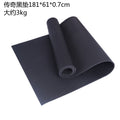 Pvc high-density yoga mat non-slip widened extra large fitness black mat floor mat thickened wholesale for home factory 6mm