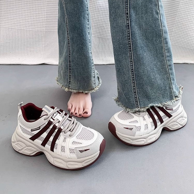 Retroniche stylethick soledad shoes women 2025spring & fallnew arrivaleasiest for matchlightweightcasualsneakers show feet smallexport