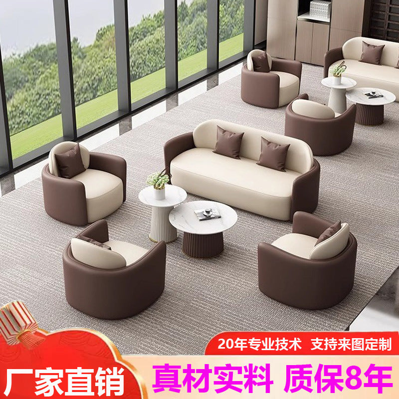 Luxury hotel lobby sofa set, b&b reception & meeting area furniture, lounge & office sofas