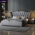 Genuine leather bed italianaccessible luxury master bedroom 1.8m double bed 1.5mcasual 2m leather soft-packed storage bed