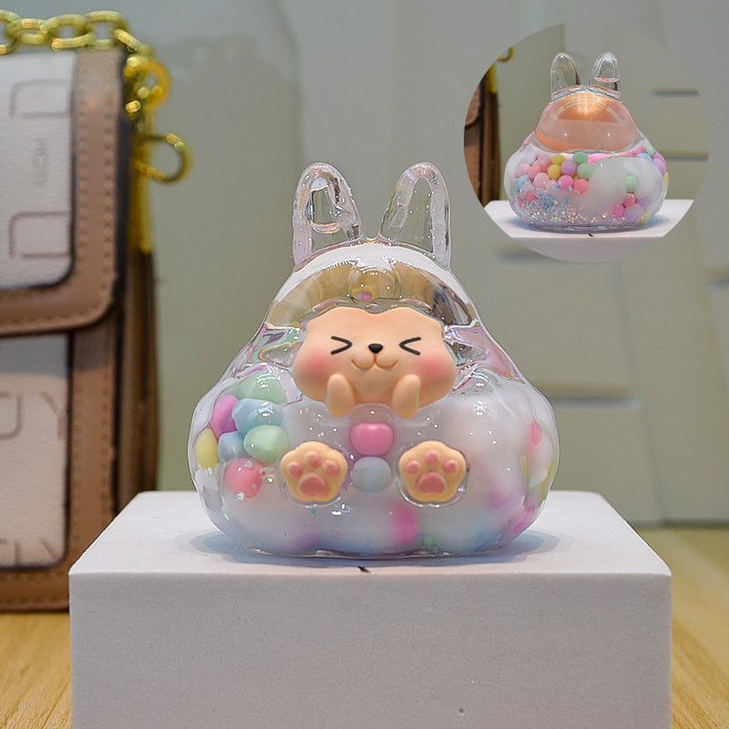 oversized three-dimensional quicksand KIKI shopping mall blind box figure desktop ornament car pendant DIY jewelry accessories