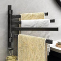 No punching bathroom rotate multi-pole towel rack movable pole towel bar bathroom hanging rack storage rack hanging pole drying