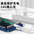 Pd35w dual-port fast charging charger, compatible with apple 17 charger, foldable phone charging adapter, type-c fast charging cable