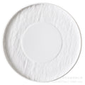 European-style ceramic steak plate, creative embossed white dinner plate for home use, hotel restaurant display plate, minimalist pasta plate