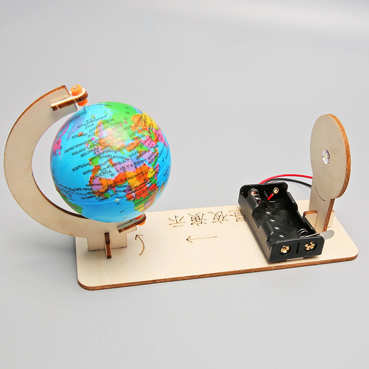 Science and technology small production day and night alternating model DIY primary and secondary school physics steam science experiment material package small invention