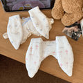 Printed eye mask, rabbit ears, lace, pastoral style eye mask, travel lunch break, sleep shading, eye fatigue relief handy gadget