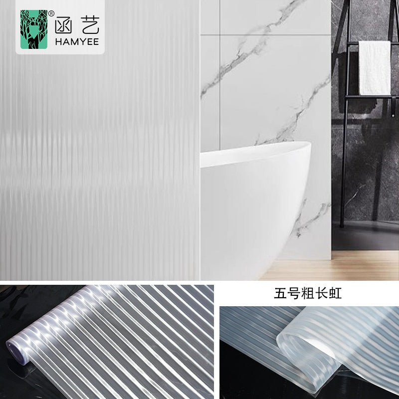 Cross-border  retro begonia flower electrostatic glass sticker PVC glue-free window sticker thickened window grille glass film