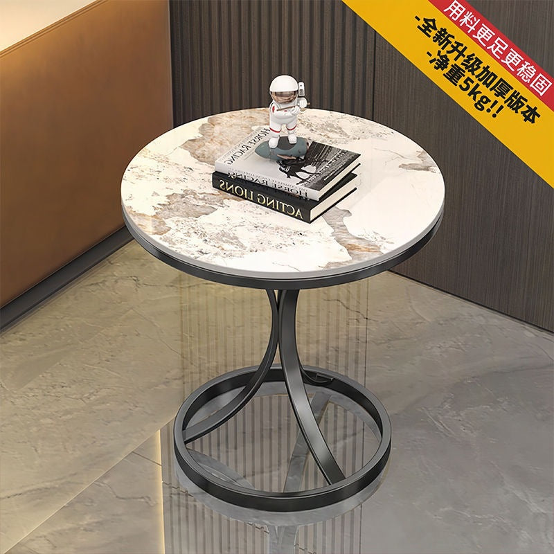 Accessible luxury sofa side table small coffee table slate small table living room bedside table popularcasual balcony tea small round table