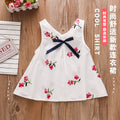 Summer new arrivals: infant and toddler dresses (6-9-12 months) - embroidered sleeveless dress for 1-year-old baby girls, skirt set for 2-3 year olds