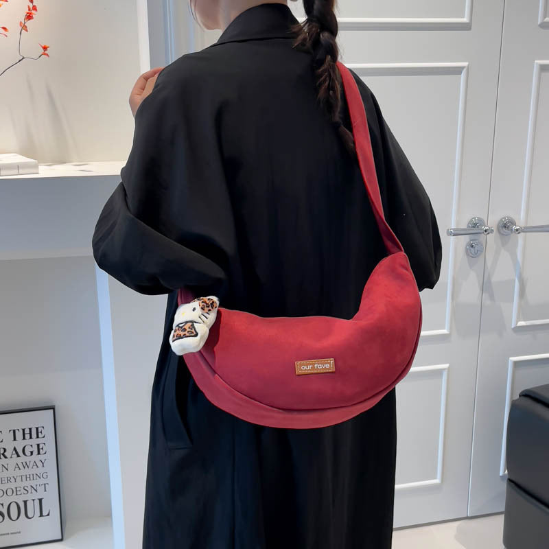 lazy style retro bag for women fall and winter 2025 new style casualniche style shoulder crossbody bag work clothing dumpling bag
