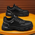 Workwear sneakers men's 2026new arrivalspring mesh breathable mencasual shoes men's thick soleboots men's shoes