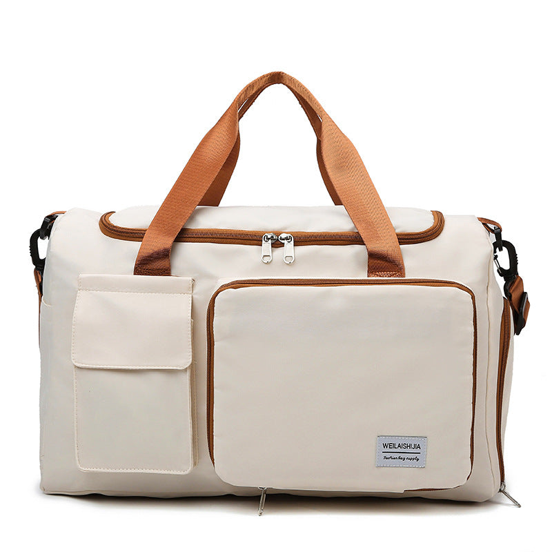 New foldable large-capacity short-distance travel bag, wet and dry separation fitness bag, swimming bag, hand luggage bag.