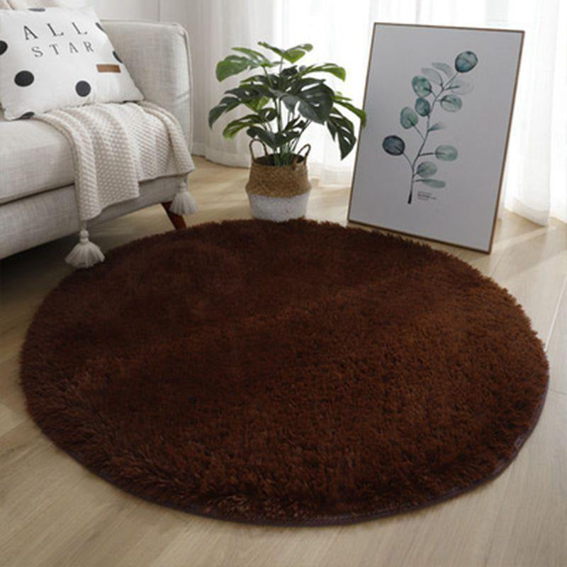 Round silk wool carpet study living room coffee table mat bedroom bedside blanket stuffed hanging basket rocking chair computer chair floor mat